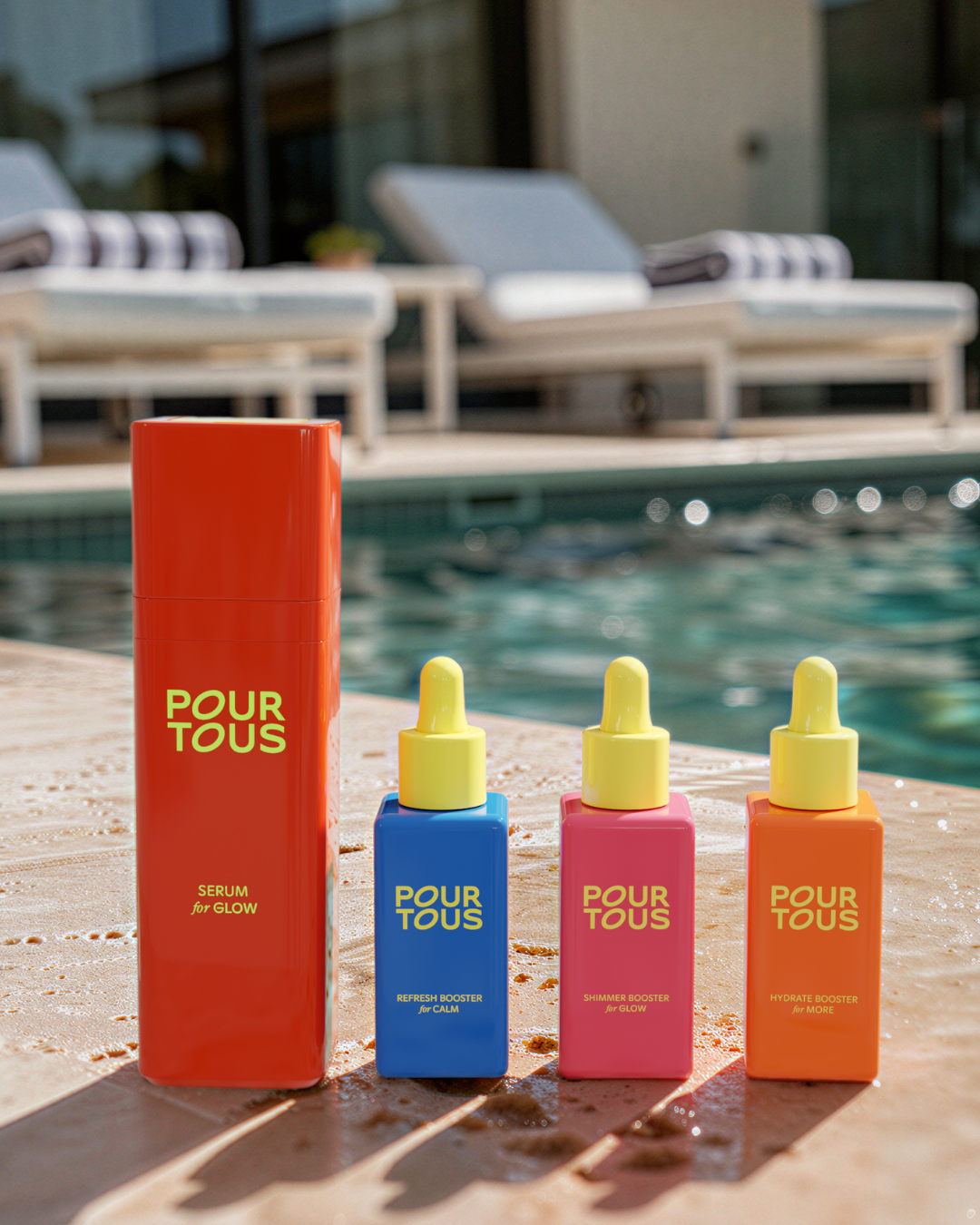 Serum + Boosters = Customizable + Shimmer + Hydrate + Calm
