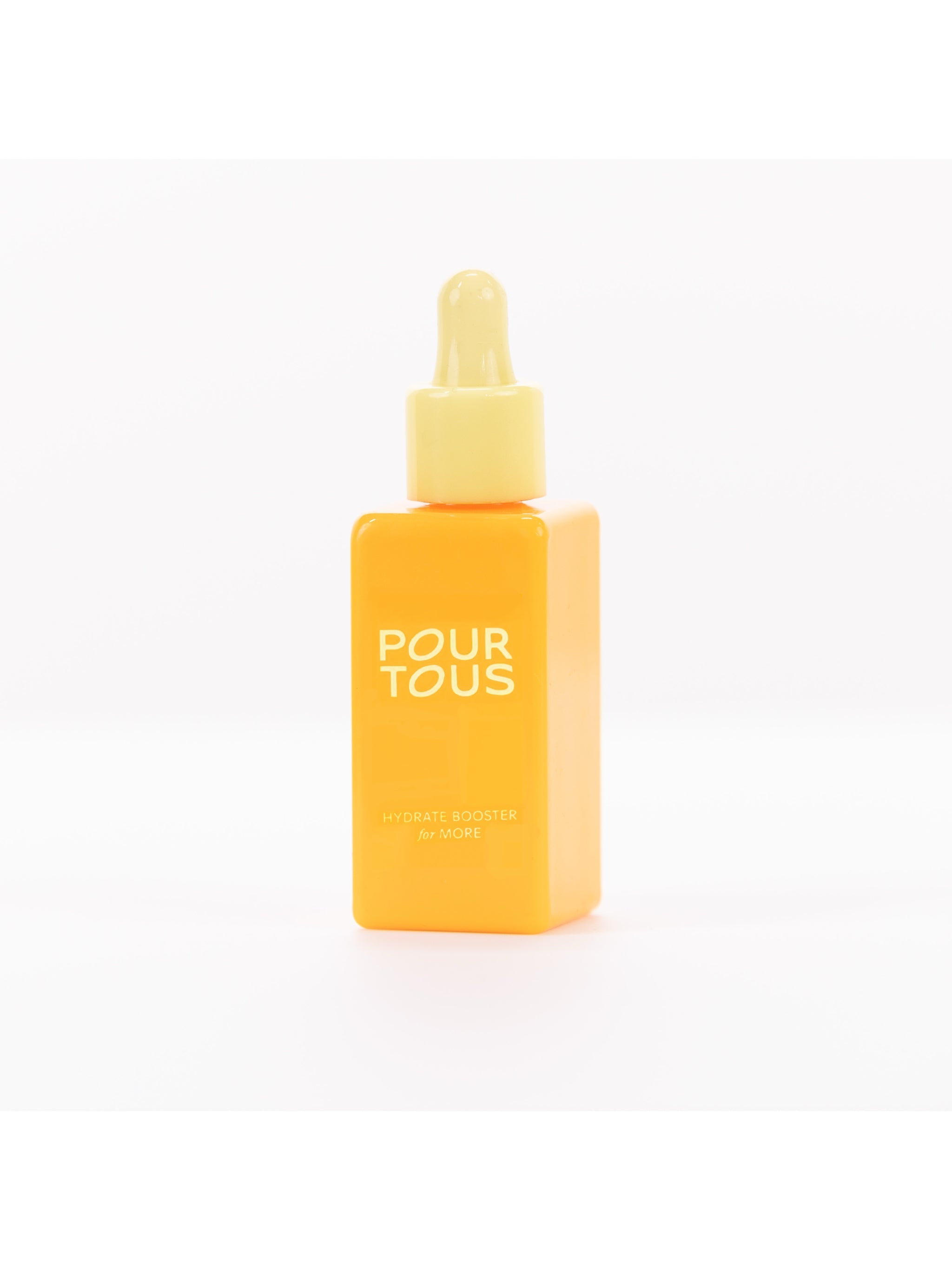 Yellow hydrate booster bottle with dropper.